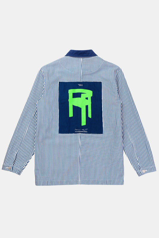 JACKET CANVAS DACIANO DA COSTA STEEL BLUE/CRU
