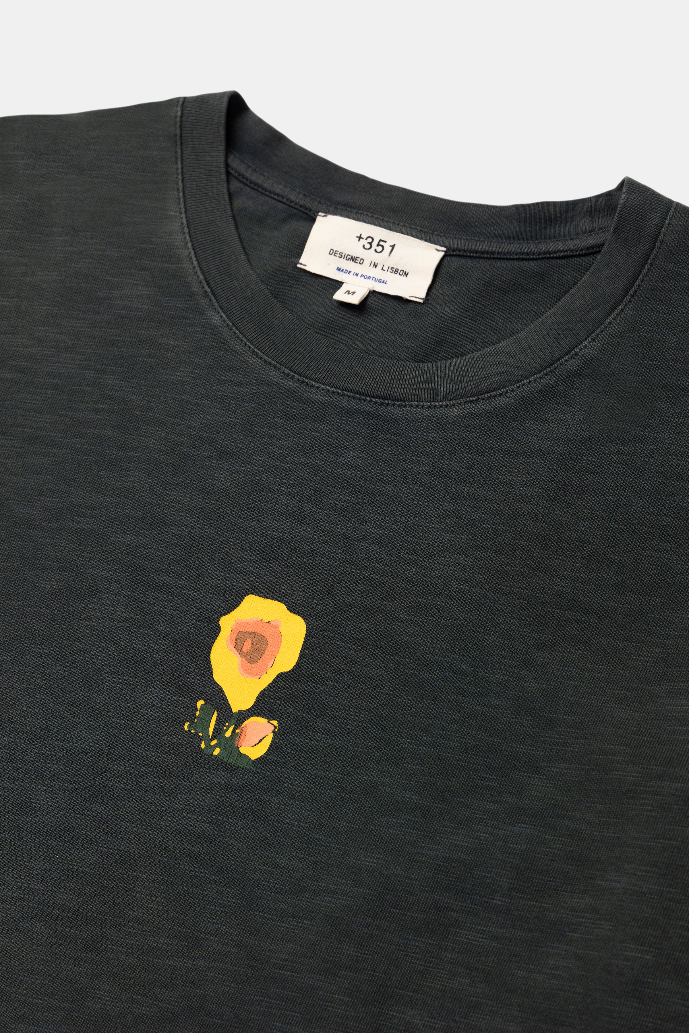 LONG SLEEVE GRAPHIC BLOOMING CHARCOAL