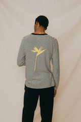 LONG SLEEVE STRIPES GRAPHIC BOTANIC