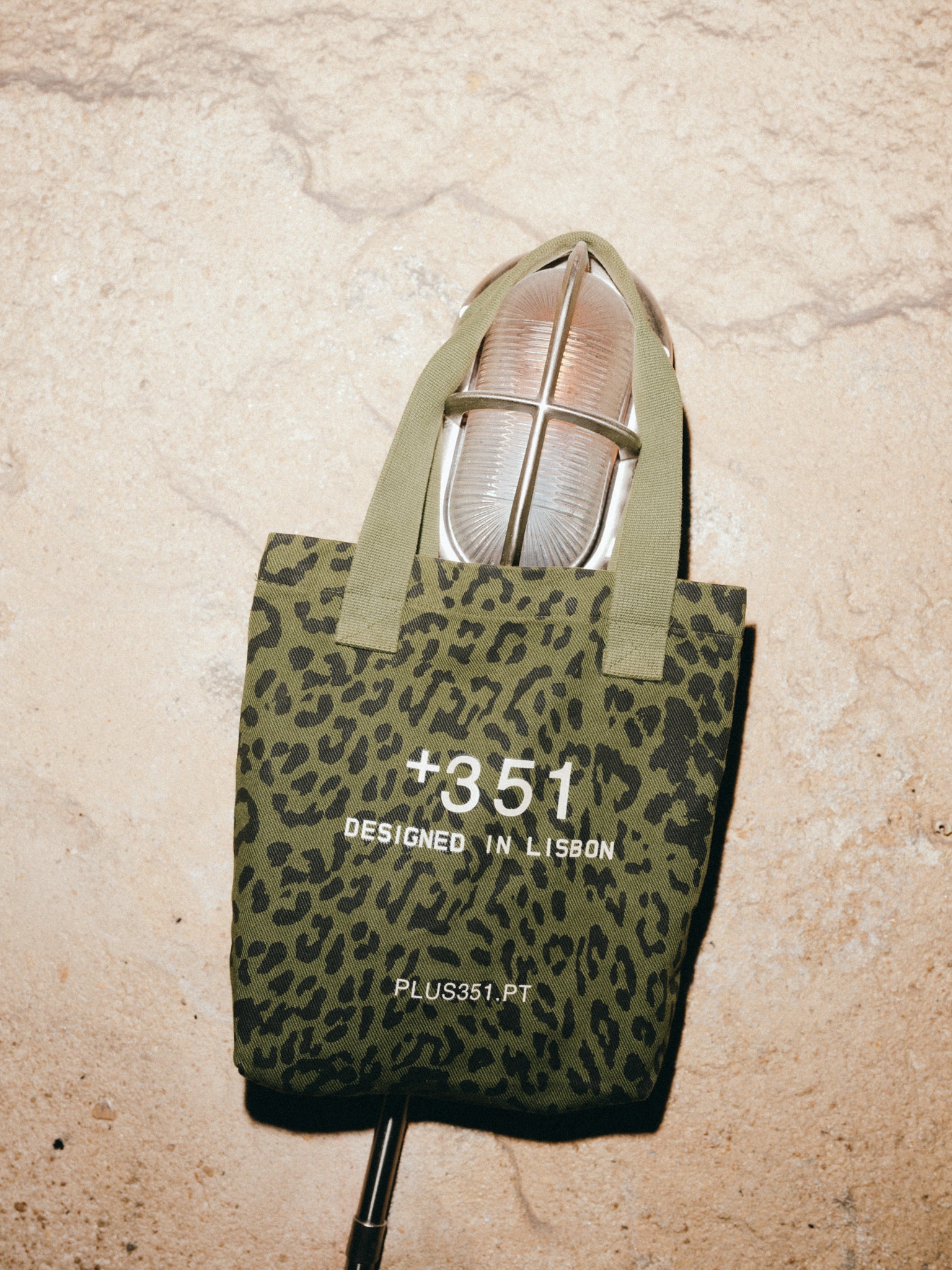 MINI TOTE LEOPARD GREEN