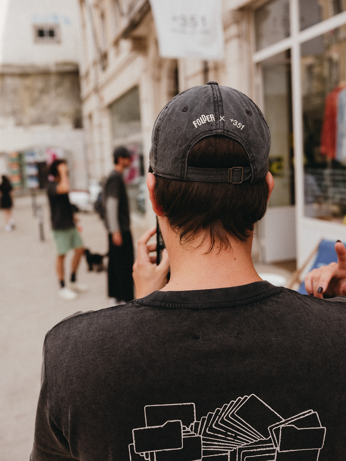 BASEBALL CAP FOLDER CHARCOAL