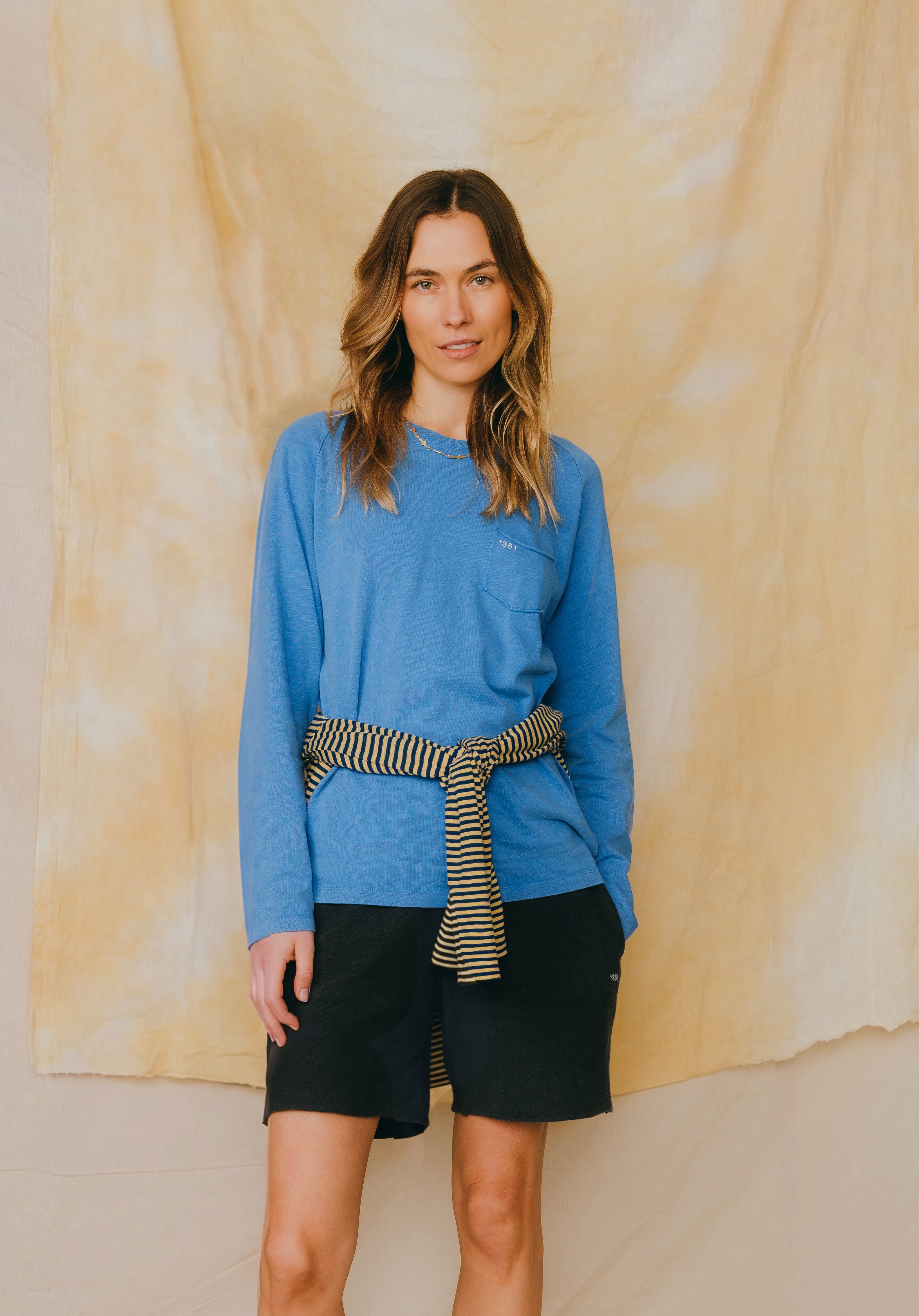 LONG SLEEVE ESSENTIAL PALACE BLUE