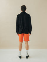 SHIRT LONG SLEEVE TERRY BLACK