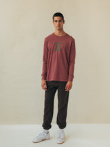 LONG SLEEVE GRAPHIC ONLY YOU BABY AUBERGINE & TURTLE GREEN