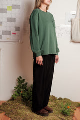 SWEATSHIRT ESSENTIAL DEEP GREEN