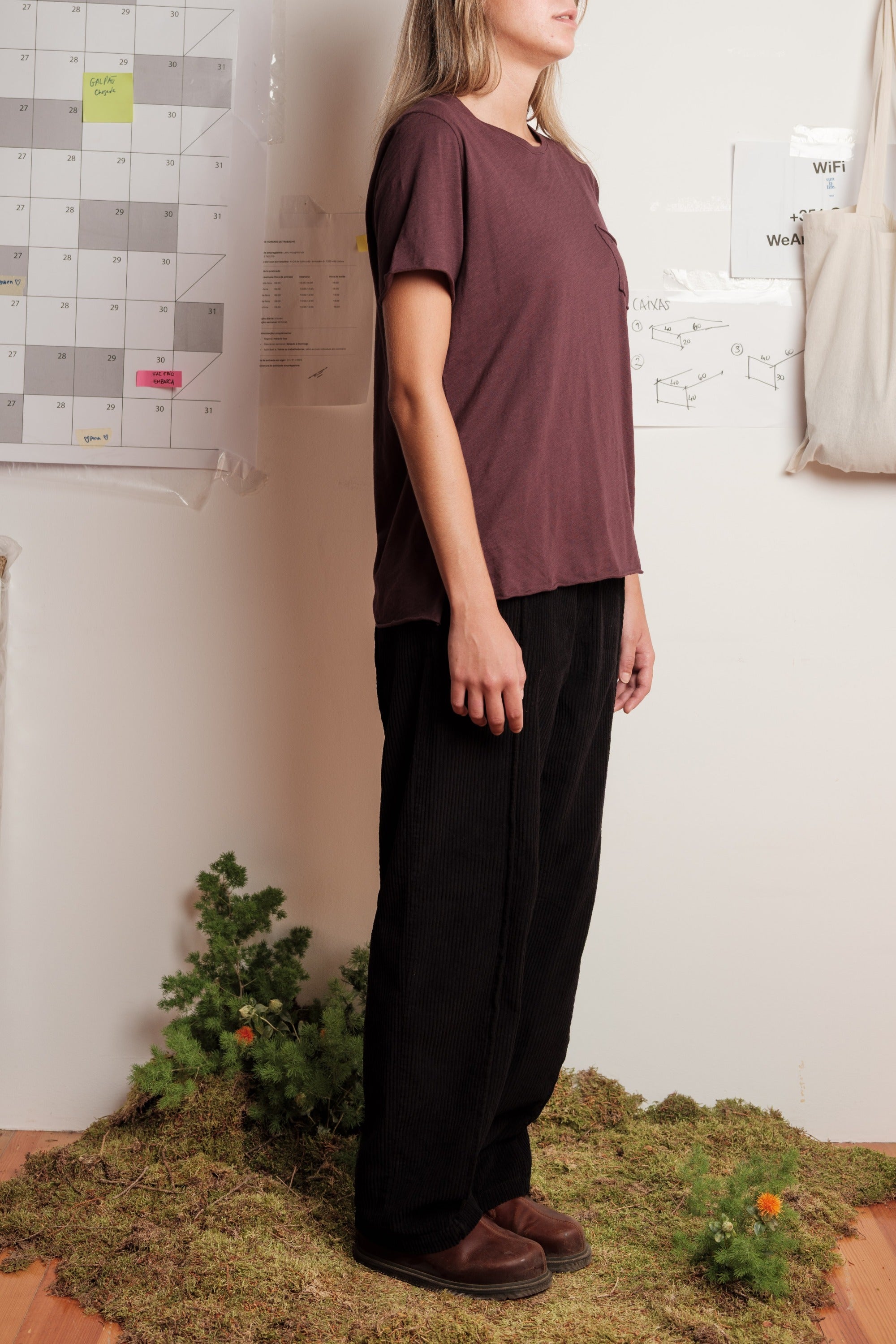 PANTS BAGGY CORDS BLACK