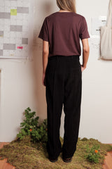 PANTS BAGGY CORDS BLACK