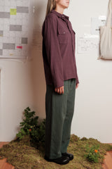 PANTS FLANNEL DEEP GREEN