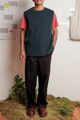SLEEVELESS SWEATSHIRT CHARCOAL