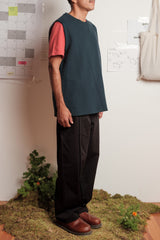 SLEEVELESS SWEATSHIRT CHARCOAL