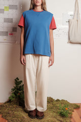 SLEEVELESS SWEATSHIRT AZURE FLAME