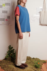 SLEEVELESS SWEATSHIRT AZURE FLAME