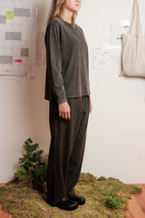 LONG SLEEVE RIB BLACK FADEOUT