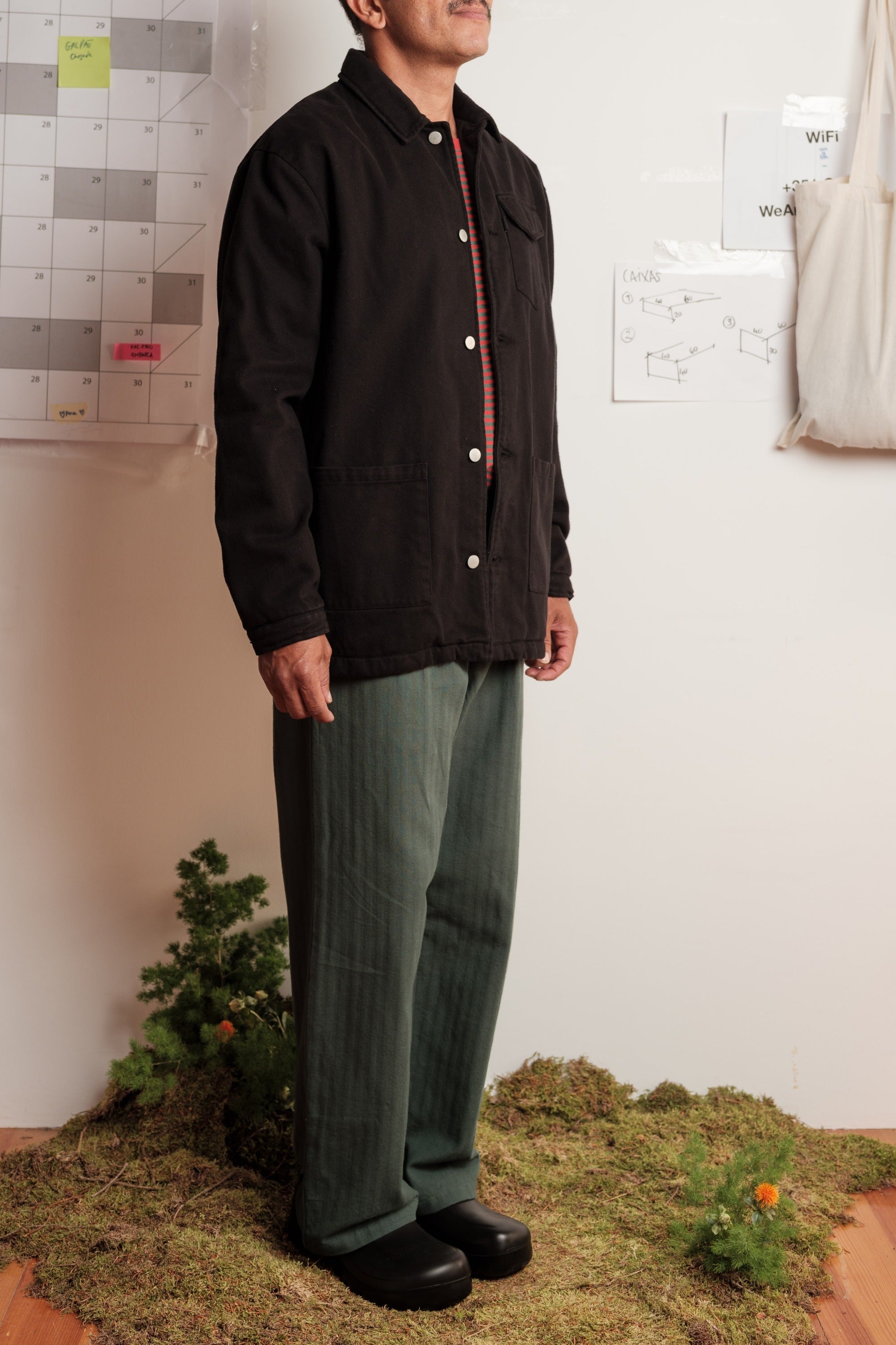 PADDED WINTER CANVAS BLACK