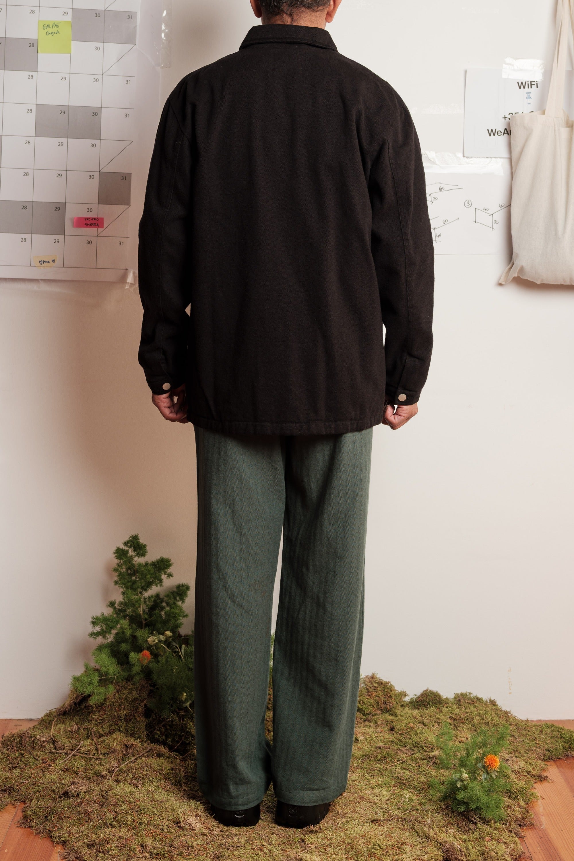 PADDED WINTER CANVAS BLACK