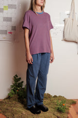 T-SHIRT STRIPES AZURE FLAME/CORAL