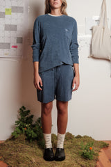 LONG SLEEVE TERRY PETROL