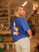 T-SHIRT RIB CECILE MESTELAN STEEL BLUE