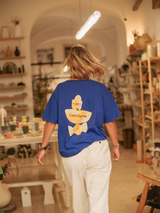 T-SHIRT RIB CECILE MESTELAN STEEL BLUE