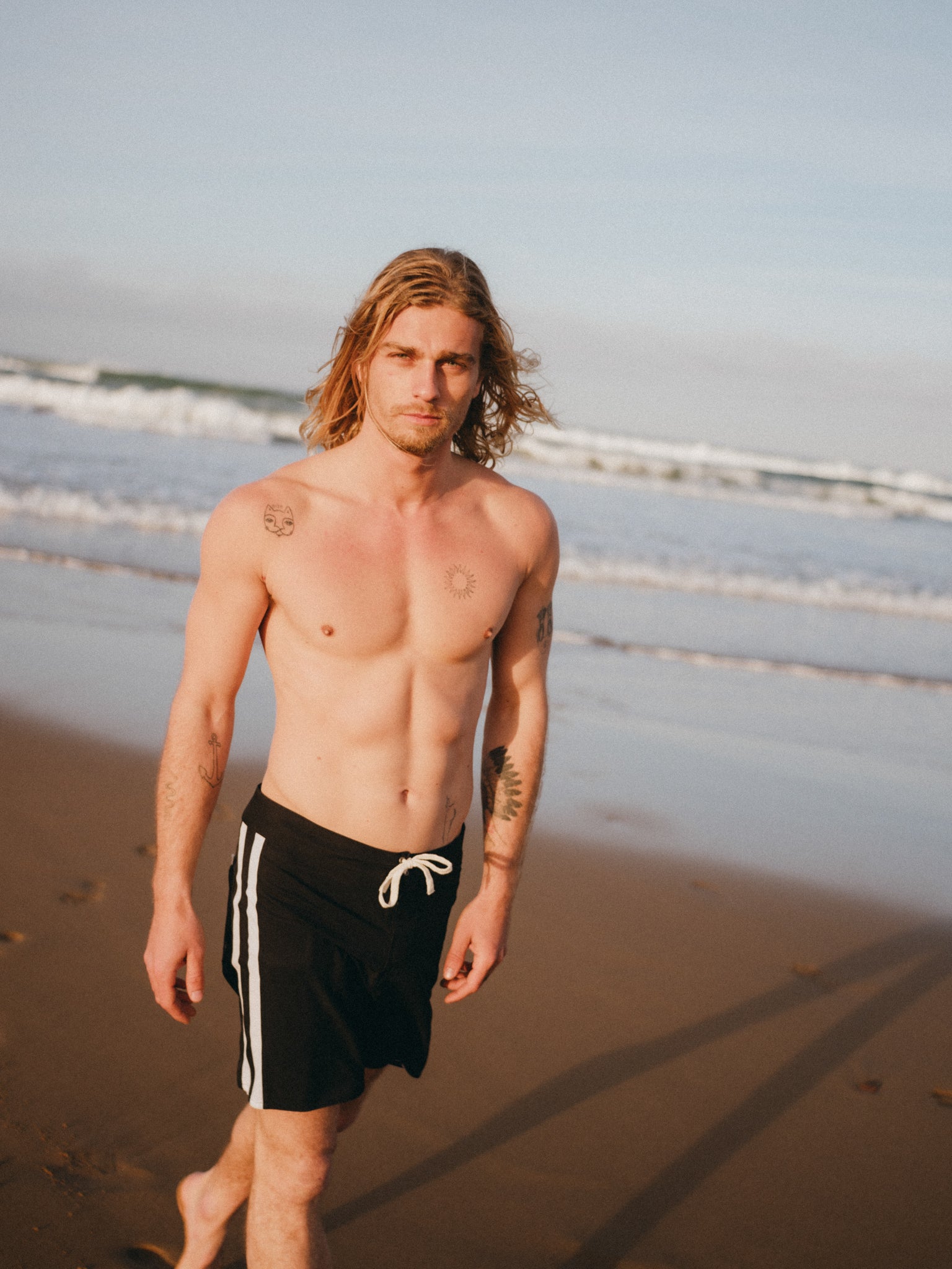 BOARDSHORTS BLACK/ OFF-WHITE