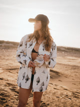 JACKET SPECIAL EDITION CANVAS OFF-WHITE/PRINT SEASHELL