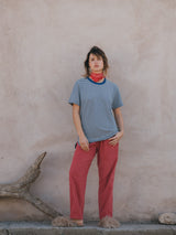 PANTS CHINO SMALL CORDS FRAMBOISE