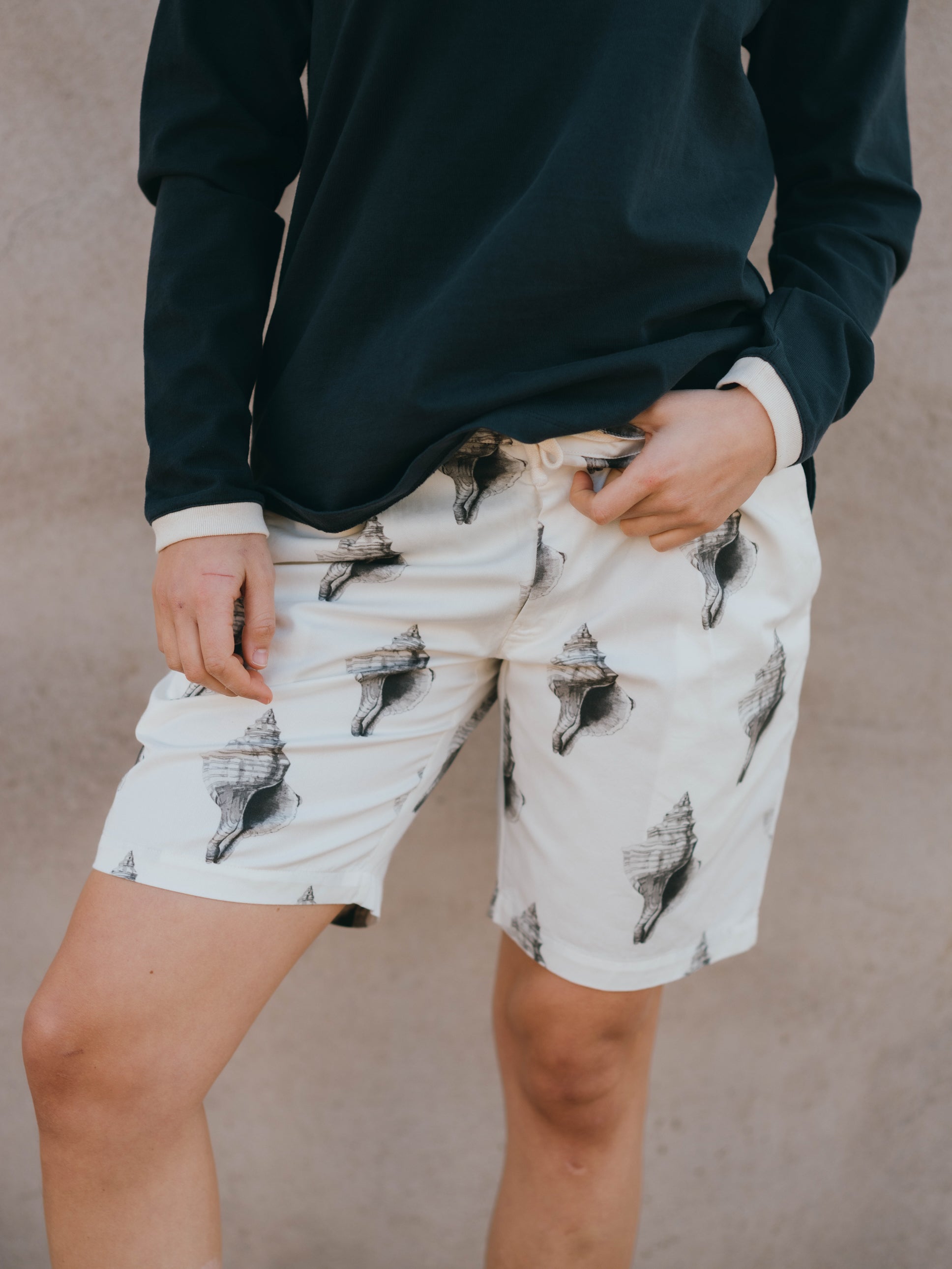 Walkshorts Twill Off-White/Patch Seashell