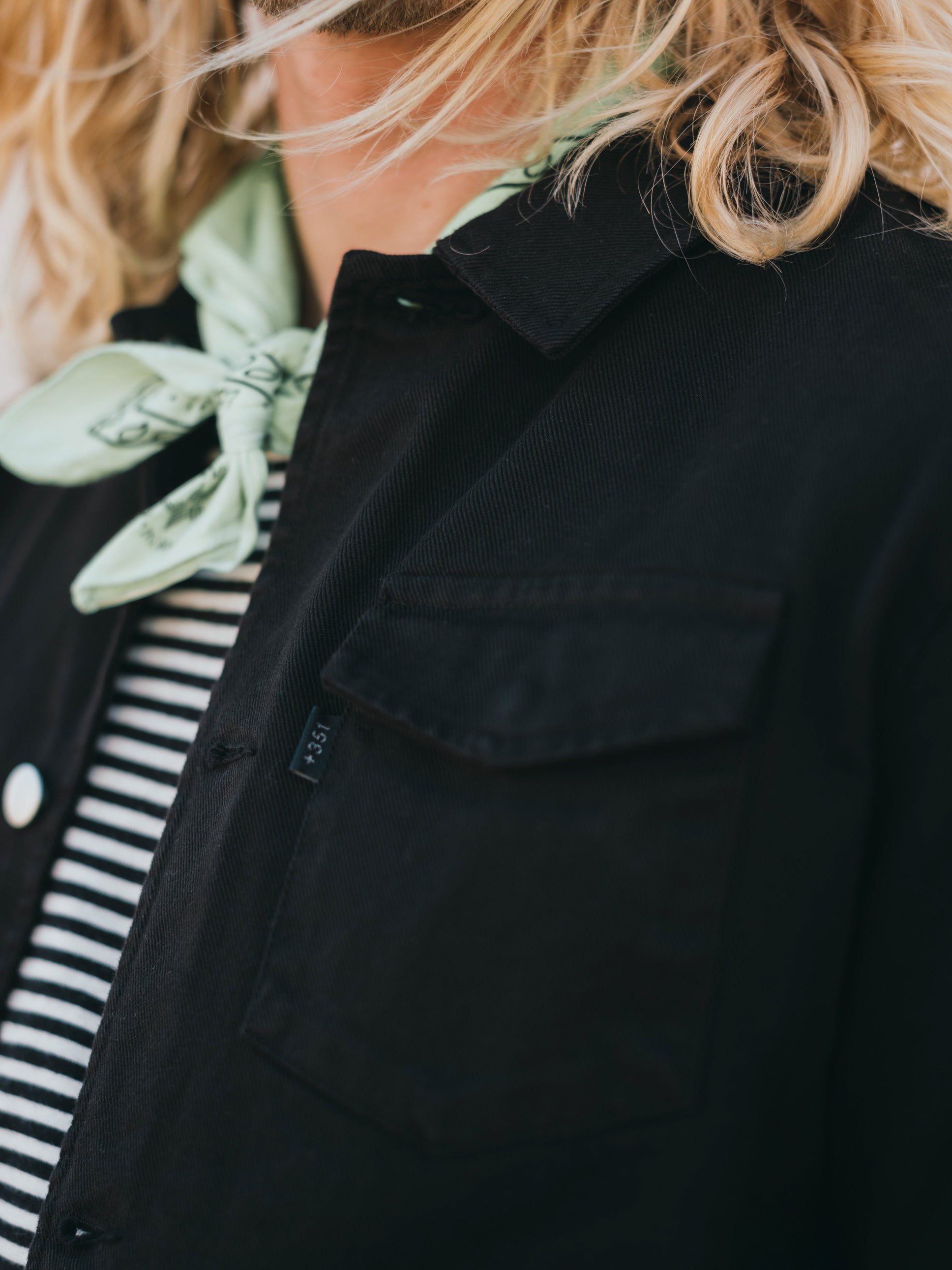 JACKE CANVAS SCHWARZ