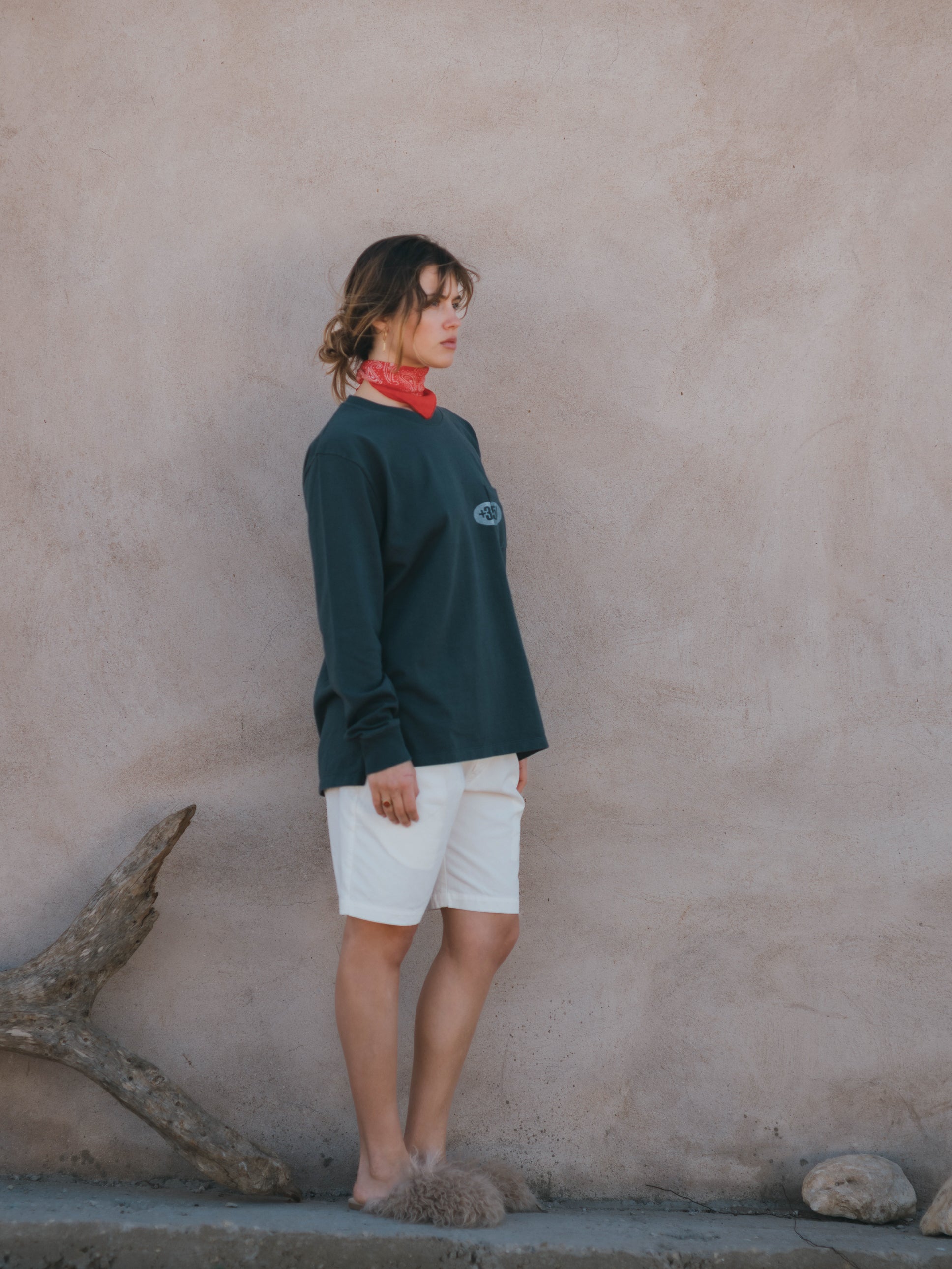 LONG SLEEVE GRAPHIC LOGO +351 CHARCOAL