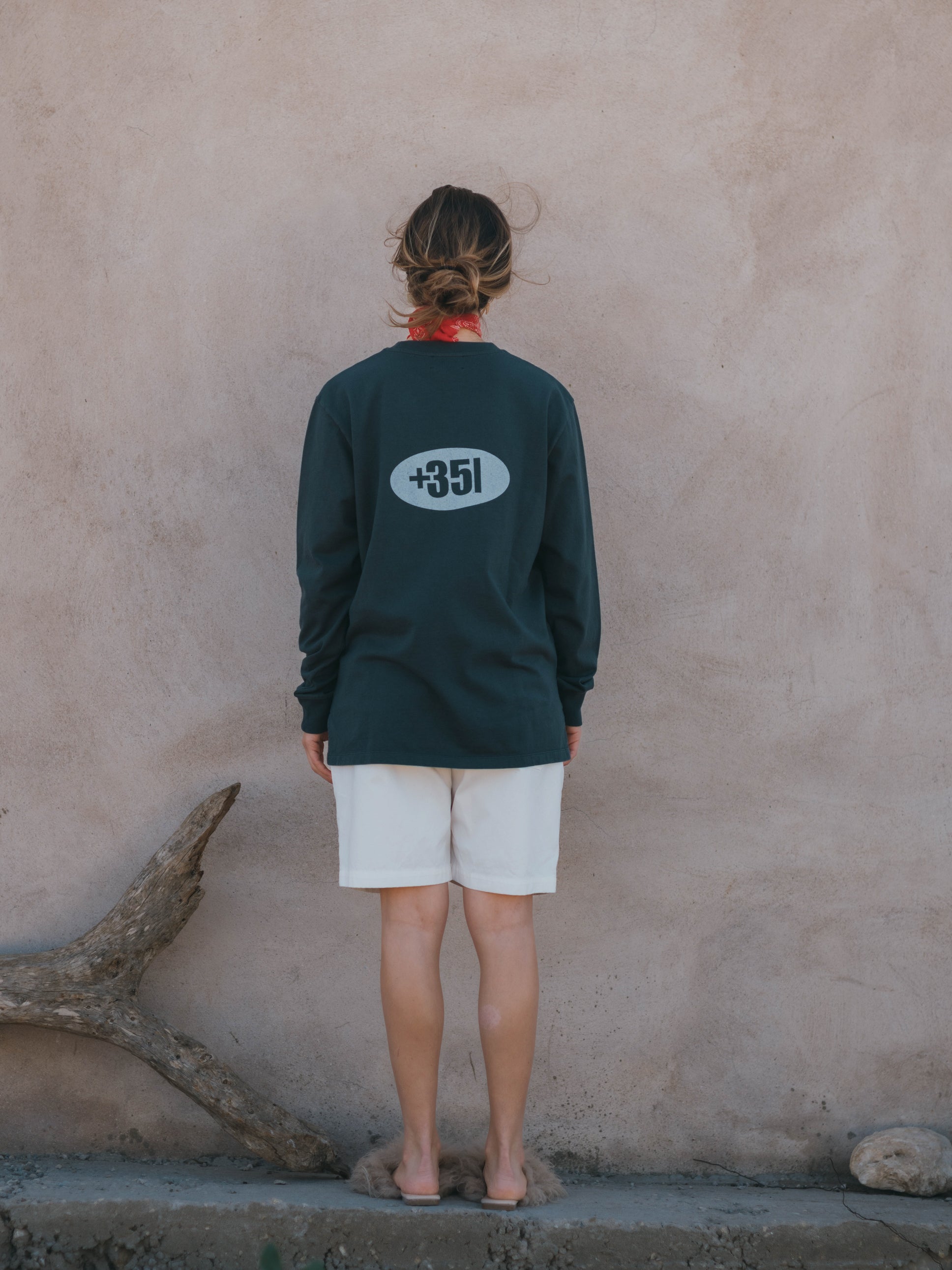 LONG SLEEVE GRAPHIC LOGO +351 CHARCOAL
