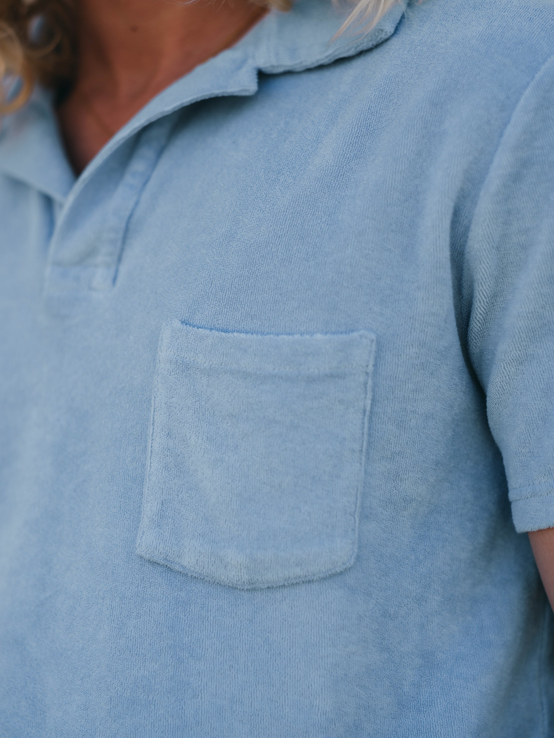 POLO TERRY JASMIN BLUE