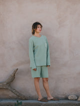 SWEATSHIRT RUSTIC WATER GREEN