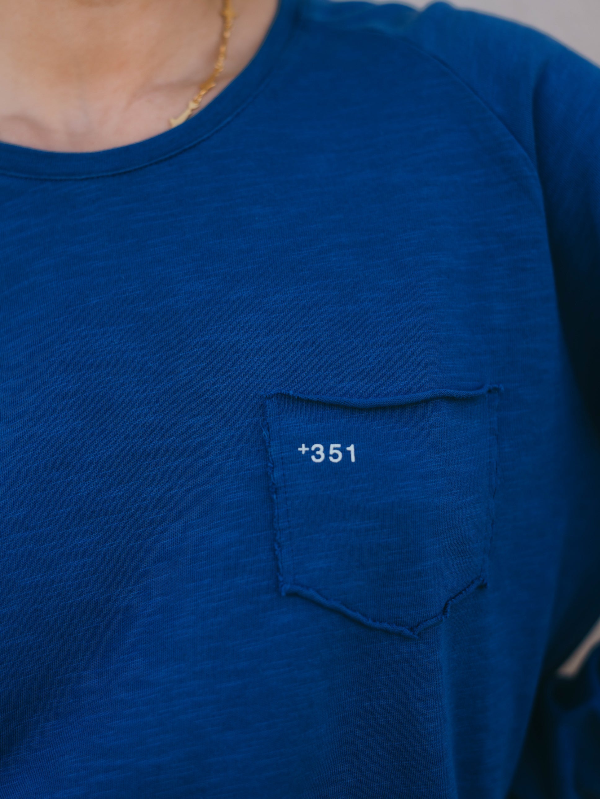 LONG SLEEVE ESSENTIAL STEEL BLUE