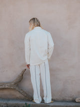 PANTS CANVAS SEASHELL OFF-WHITE