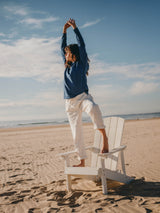 LONG SLEEVE ESSENTIAL STEEL BLUE