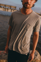 T-SHIRT ESSENTIAL STONE GREY