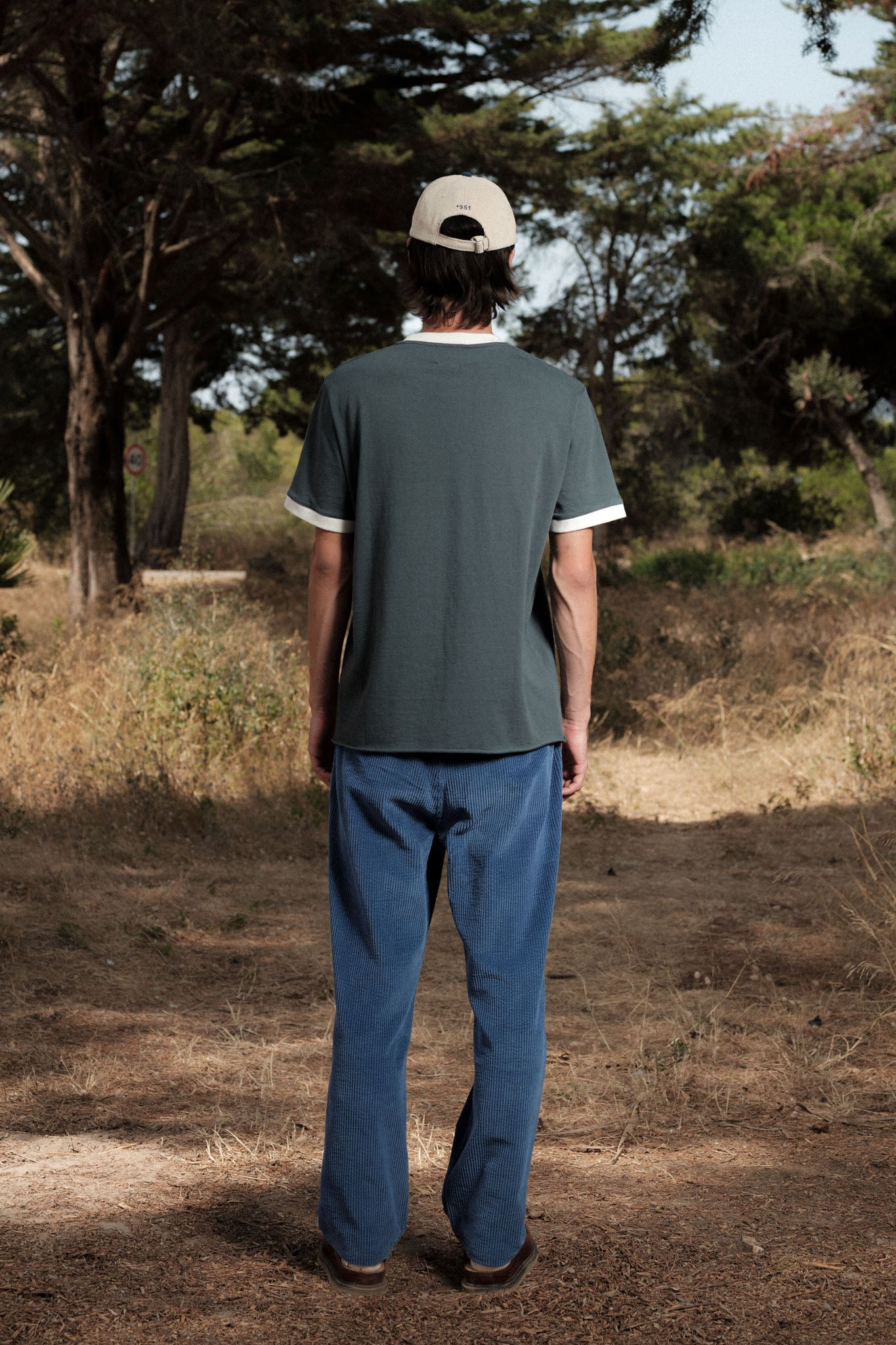 T-SHIRT RINGER CHARCOAL