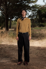 POLO LONG SLEEVE TERRY CAMEL