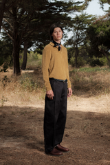 POLO LONG SLEEVE TERRY CAMEL