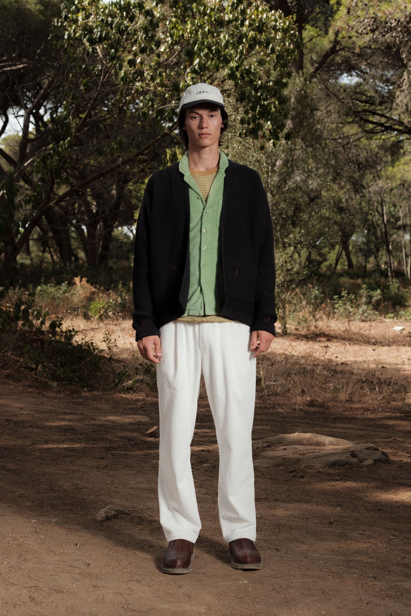 KNIT KIMONO CHARCOAL