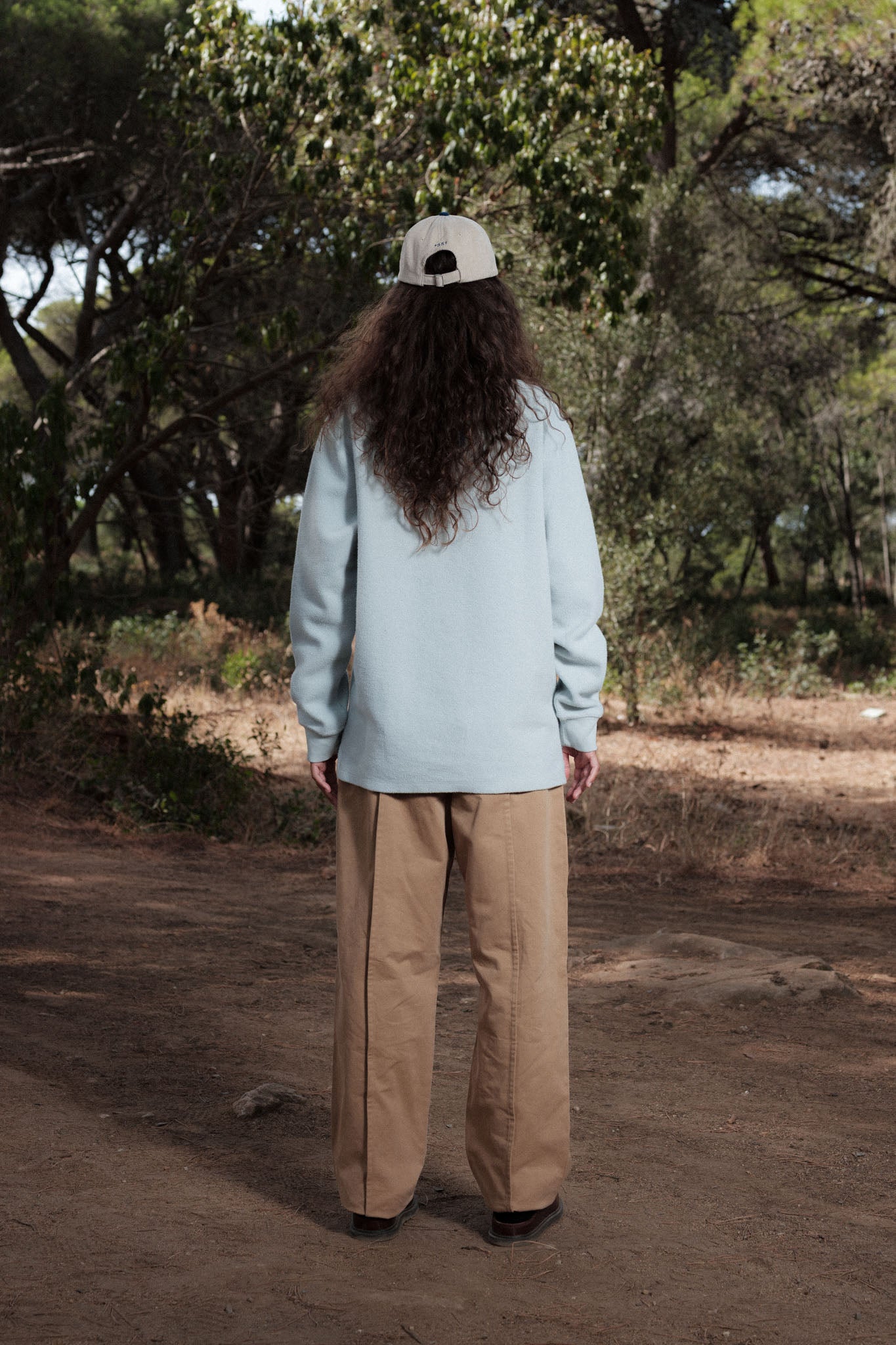 SWEATSHIRT ZIP ICE BLUE