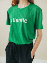 TSHIRT ATLANTIC TURTLE GREEN / OFF-WHITE
