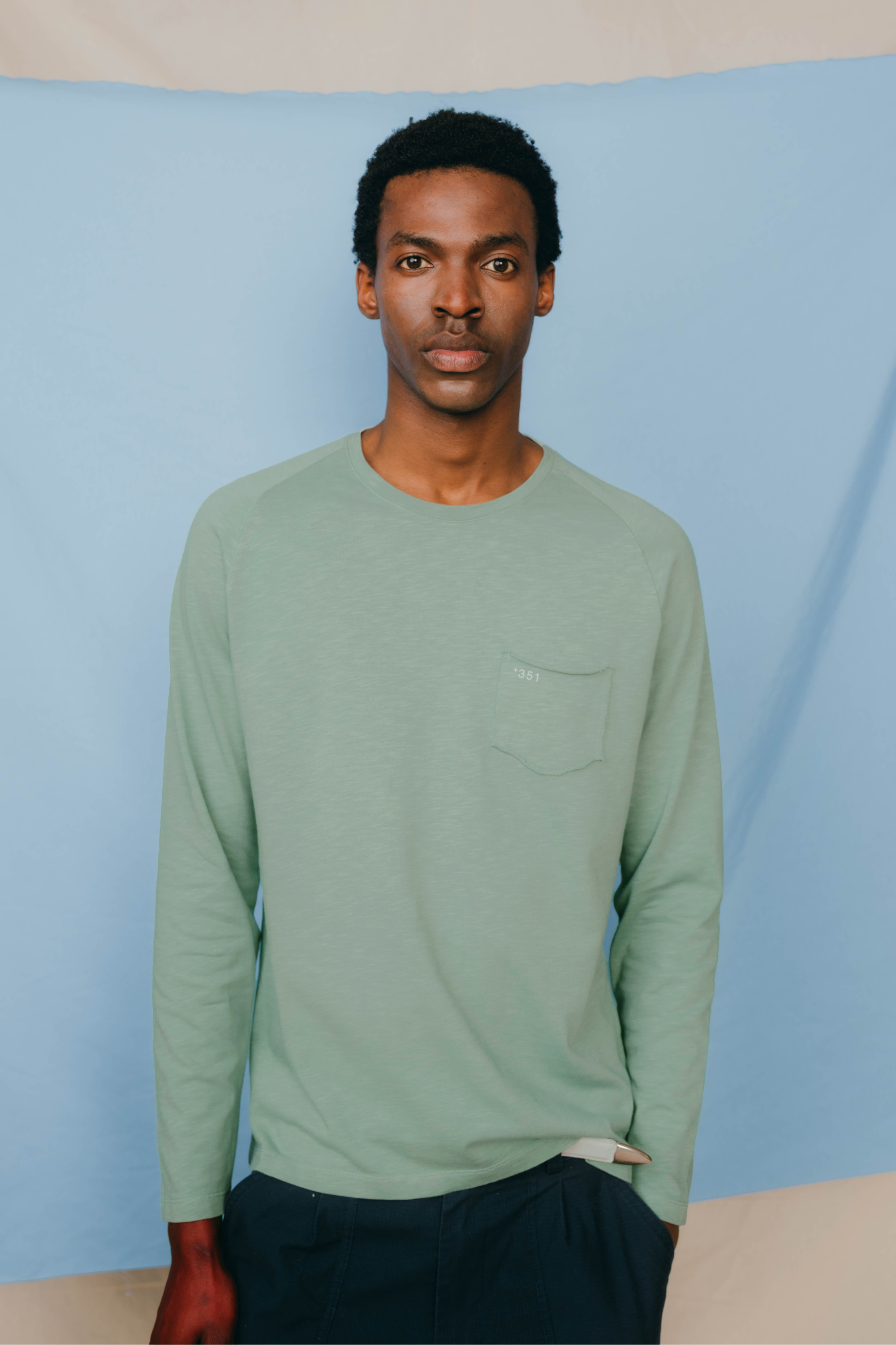 LONG SLEEVE ESSENTIAL ICY GREEN