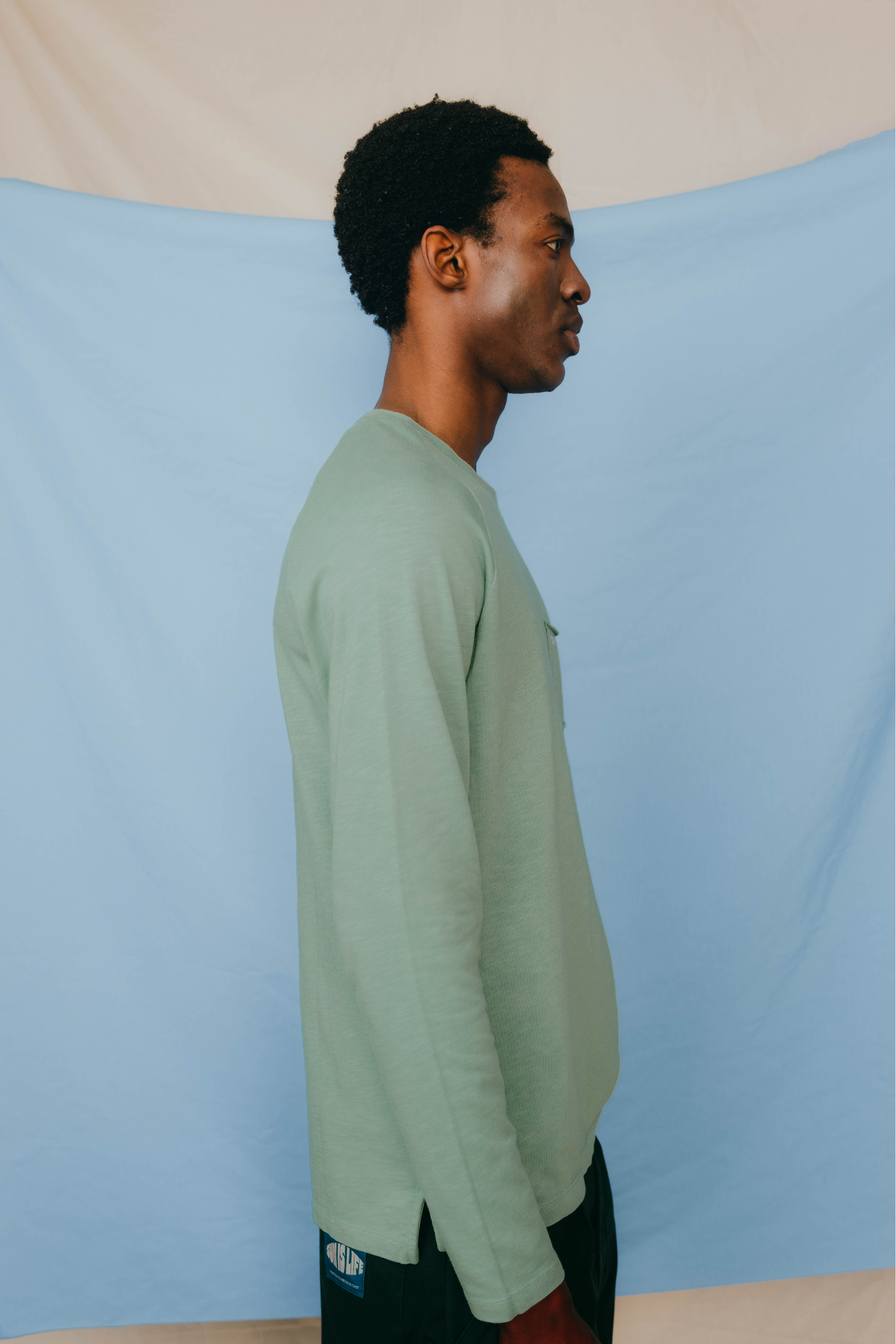 LONG SLEEVE ESSENTIAL ICY GREEN