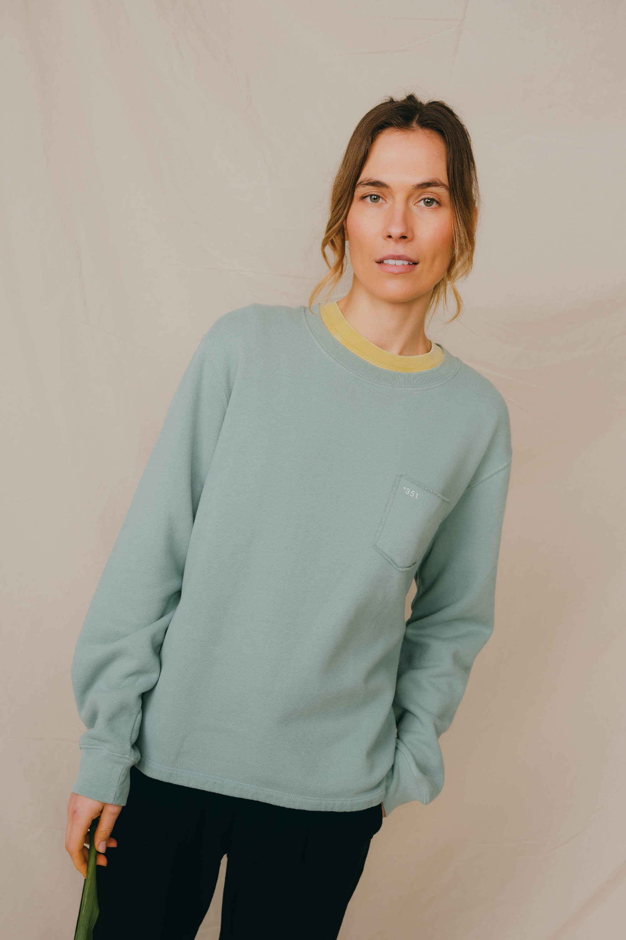 SWEATSHIRT ESSENTIAL ICY GREEN
