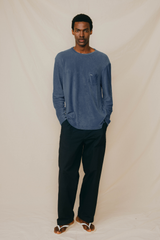 LONG SLEEVE TERRY PETROL