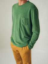 LONG SLEEVE TERRY TURTLE GREEN