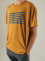 TSHIRT GRAPHIC FREQUENCY SAND/STEEL BLUE