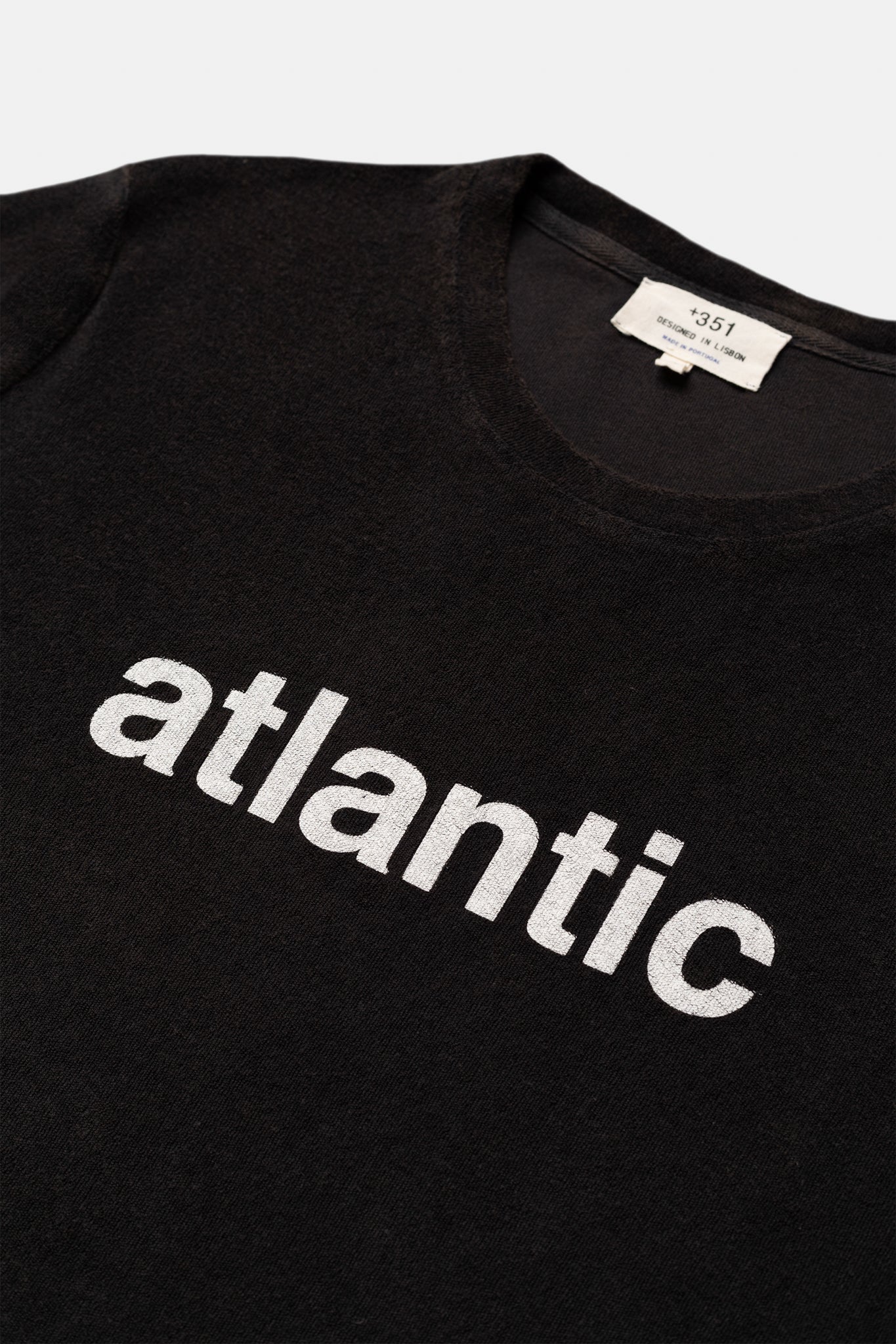 T-SHIRT TERRY ATLANTIC CHARCOAL & OFF WHITE