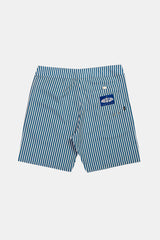 BOARDSHORT STRIPES WHITE/BLUE